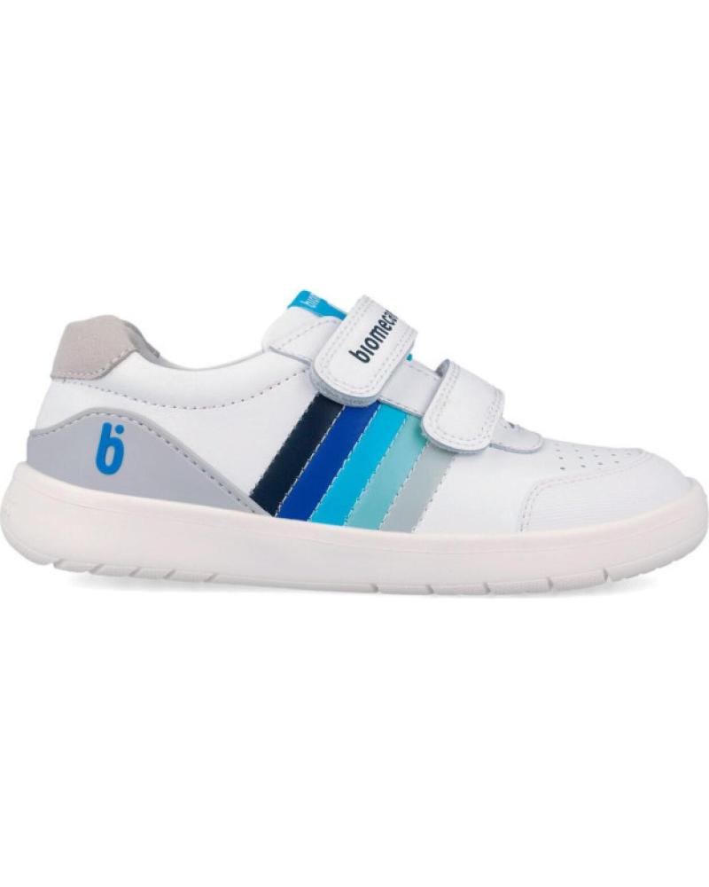 BIOMECANICS ZAPATILLAS BAREFOOT 262260-B057 CON CIERRE DE VELCRO BLANCO-AZUL