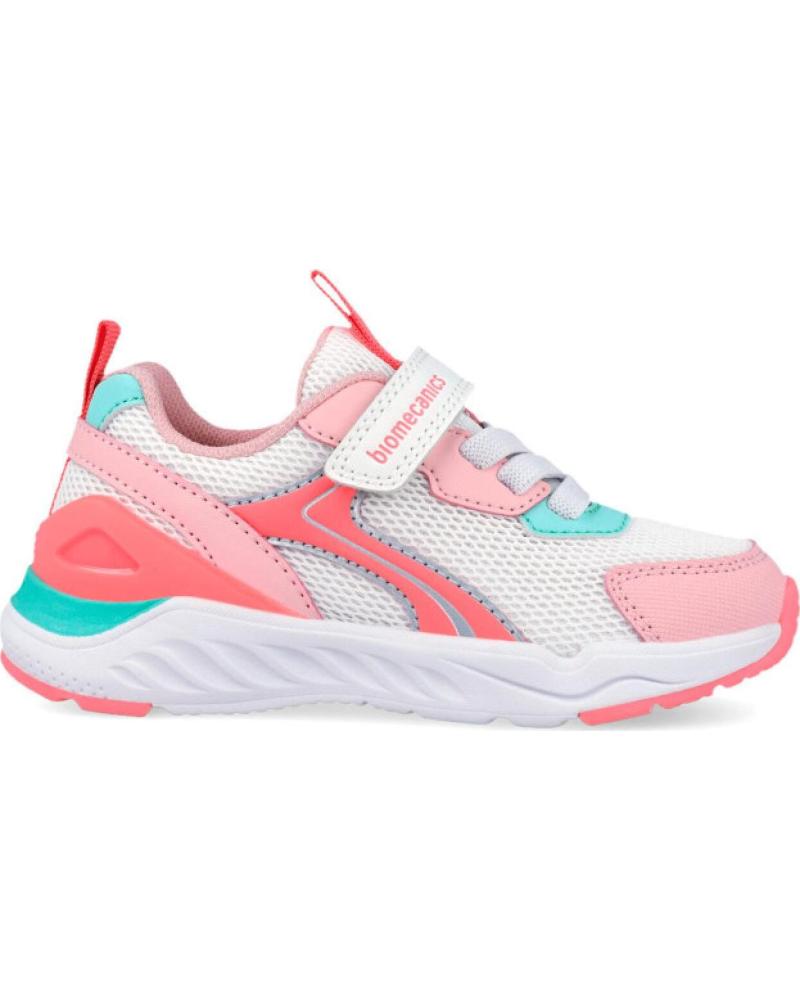 BIOMECANICS ZAPATILLAS DEPORTIVAS BIOMECANICS 262273-F113 CON CIERRE DE VELCRO BLANCO-ROSA