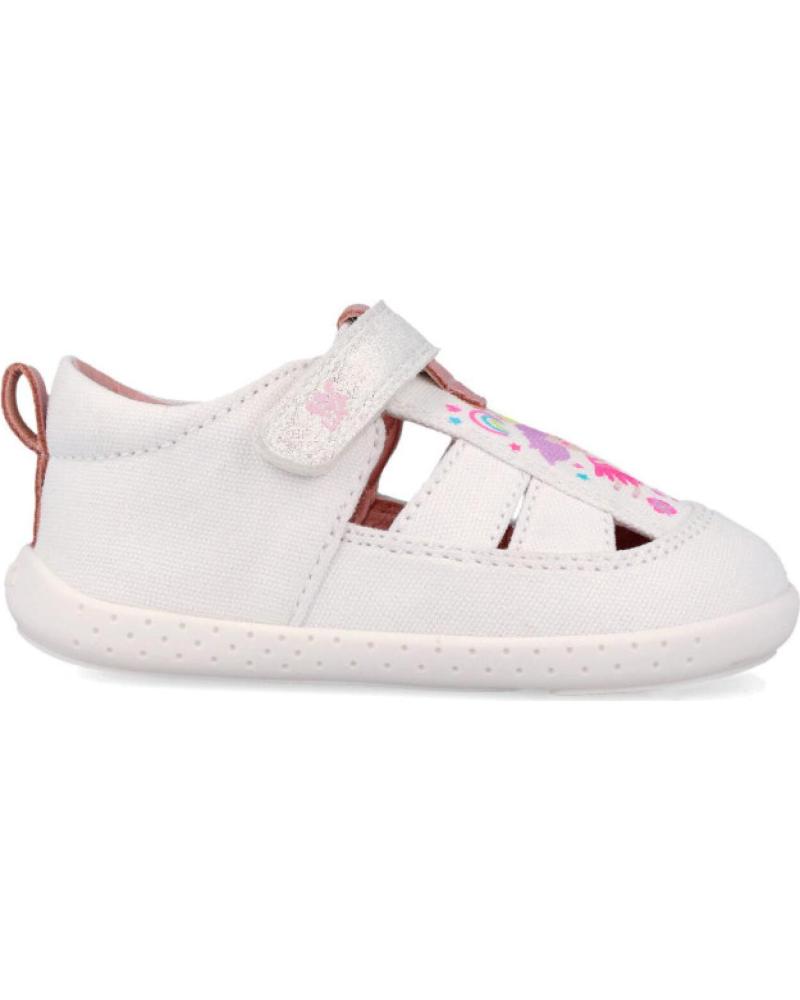 GARVALIN SANDALIAS DE LONA GARVALIN CON CIERRE DE VELCRO BLANCO