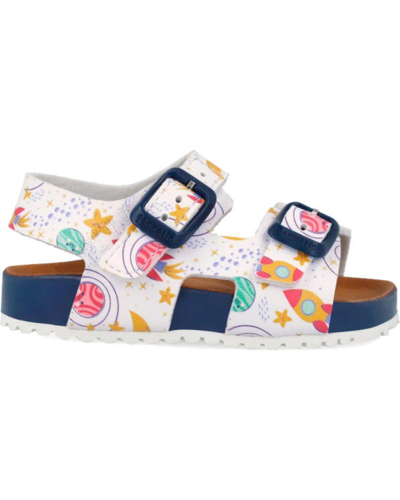 GARVALIN SANDALIAS BIO ESTAMPADO ESTELAR BLANCO