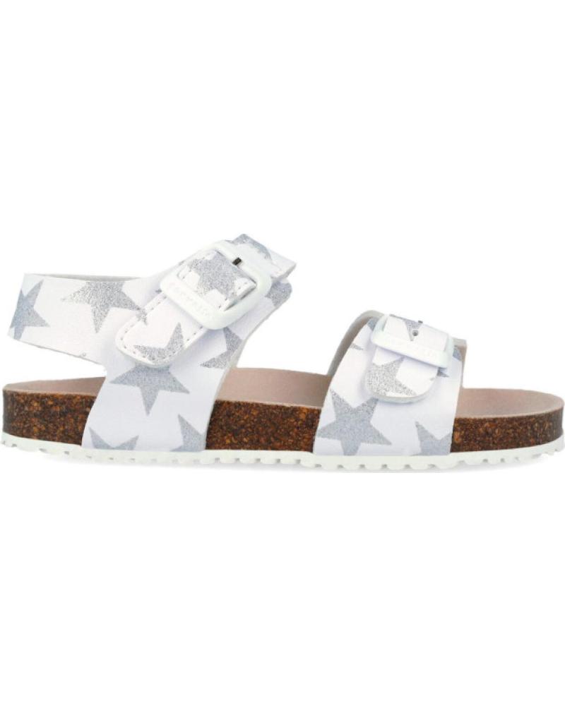 GARVALIN SANDALIAS INFANTILES BIO ESTAMPADO ESTRELLAS BLANCO REF 262467-B313