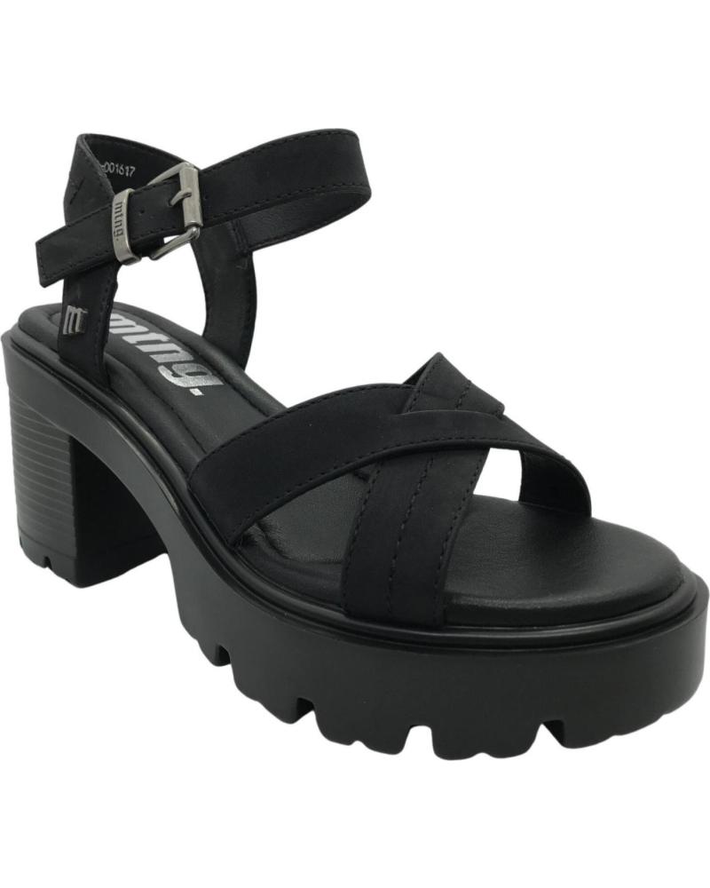 MTNG SANDALIA PLATAFORMA MUSTNAG 55759 CON TIRAS CRUZADAS NEGRO