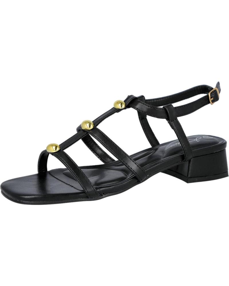 BUBBLE BOBBLE SANDALIAS M2649 CON TIRAS Y APLIQUES NEGRO