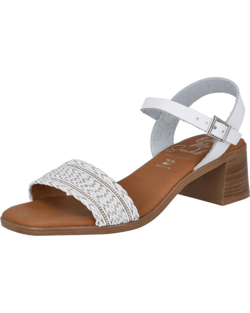 OH MY SANDALS OH MY SANDALS 5904 SANDALIAS DE TACÓN MEDIO BLANCO