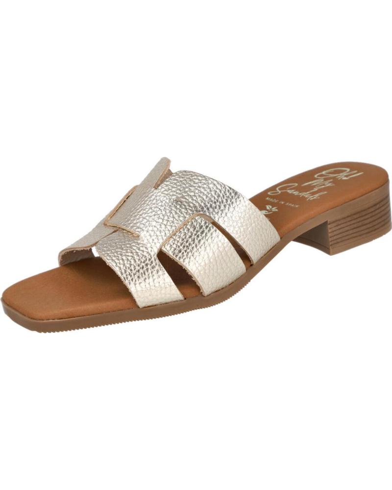 OH MY SANDALS SANDALIAS DESTALONADAS OH MY SANDALS 5880 TACON BAJO CHAMPAGNE