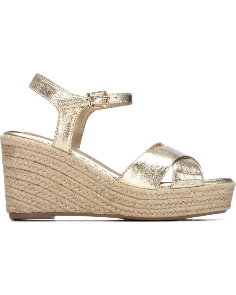 XTI SANDALIA CUÑA PLATAFORMA 145328 METALIZADA METAL