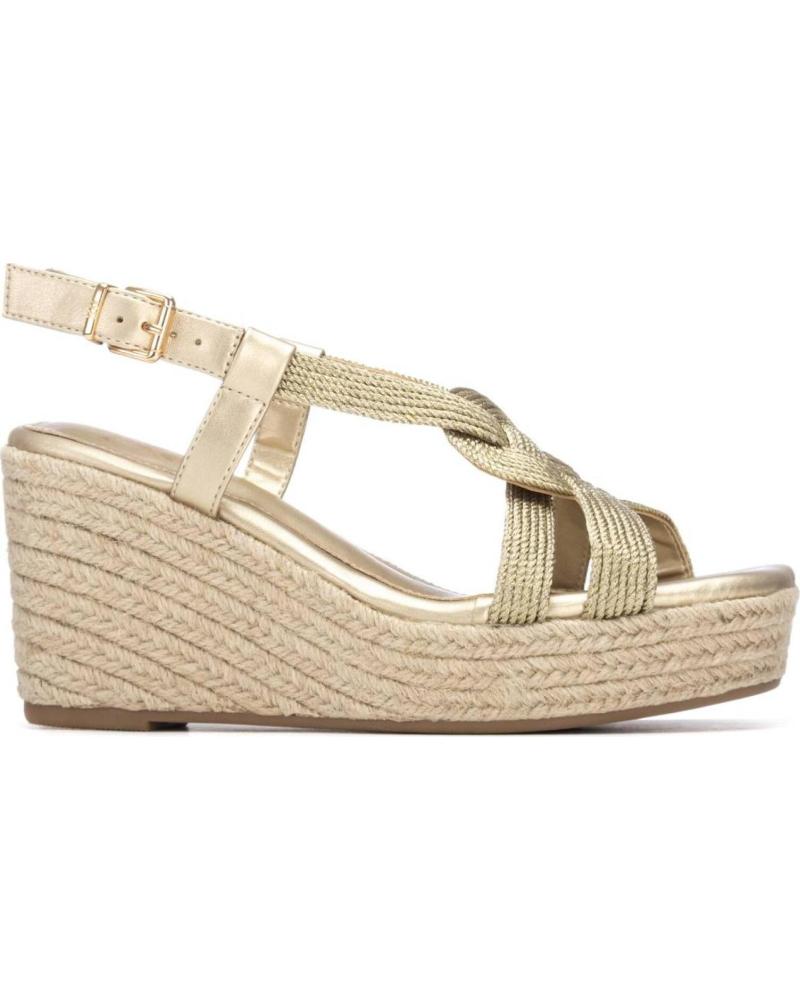 XTI SANDALIA CUÑA ESPARTO 145458 ORO