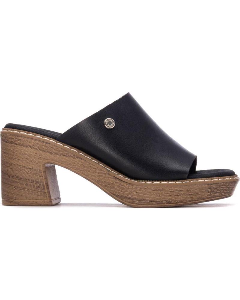 REFRESH SANDALIA ZUECO PLATAFORMA 175172 NEGRO