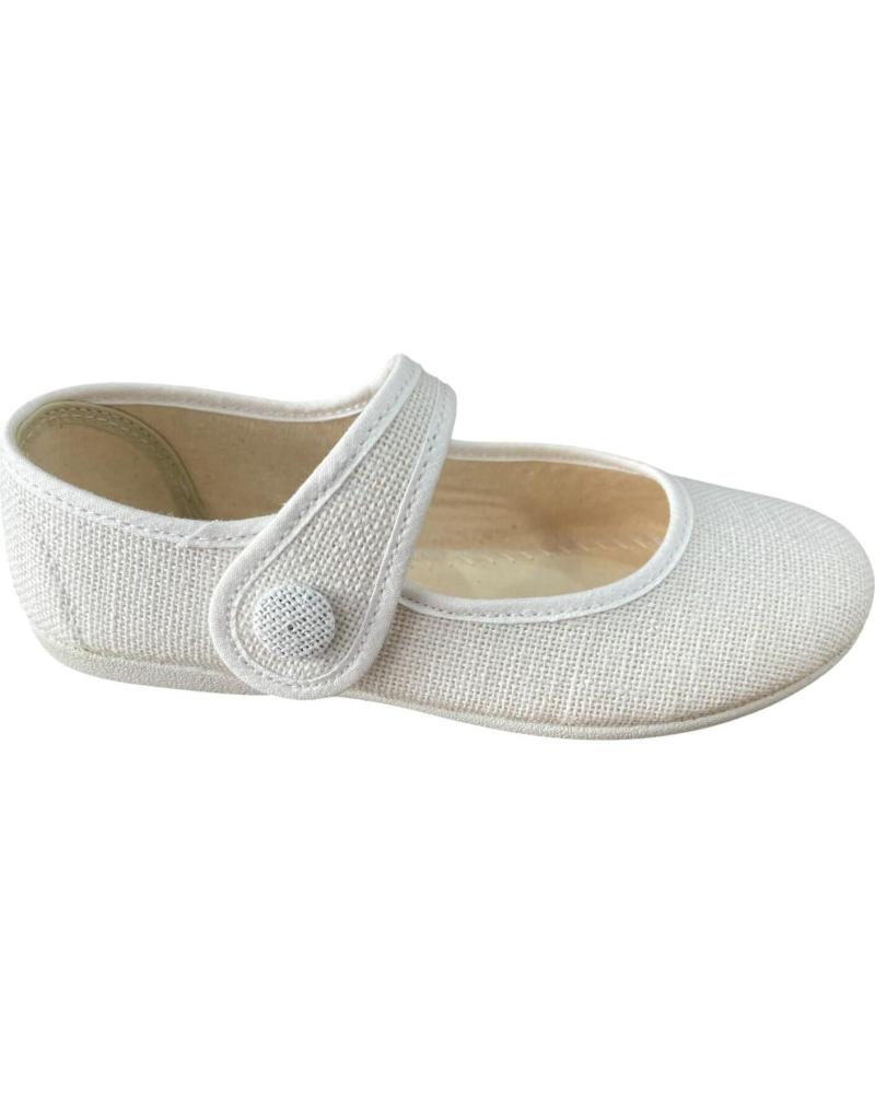 ANDREA RUIZ MERCEDITAS DE LINO CON BOTÓN MODELO 755 BEIGE