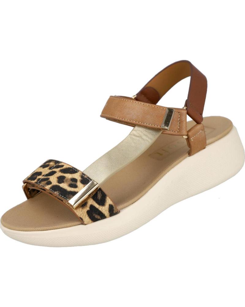 MYSOFT SANDALIAS 26M364 COMBINADAS ANIMAL PRINT LEOPARDO LEOPARDO