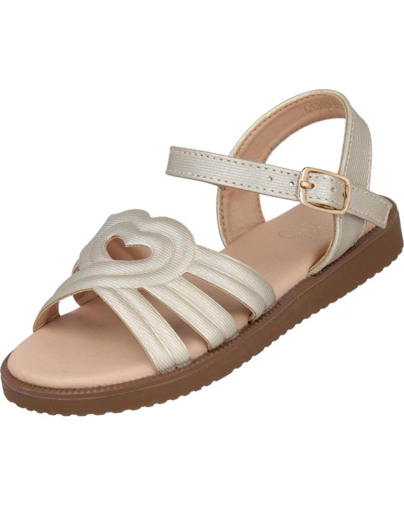 BUBBLE BOBBLE SANDALIA INFANTIL BUBBLE BOBBLE C1301-S CON CORAZÓN ORO