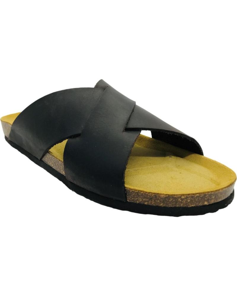 PLAKTON SANDALIA BIO CRUZADA DE PIEL PLAKTON 175007 MARRON