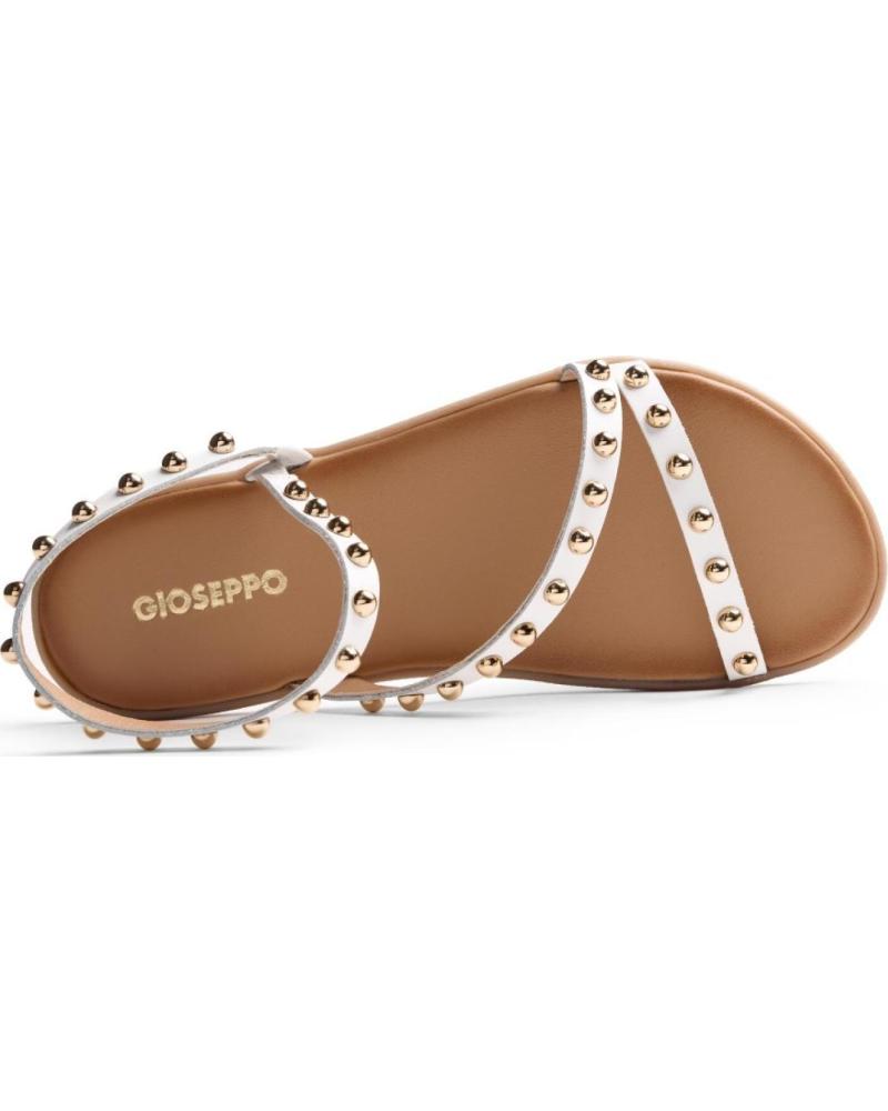 GIOSEPPO SANDALIAS PLANAS CON TACHUELAS 79114 BLANCO