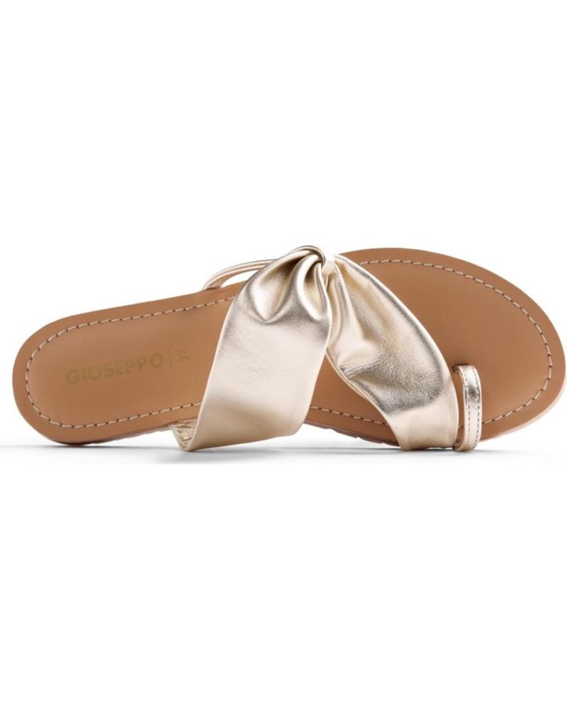 GIOSEPPO SANDALIAS PLANAS GIOSEPPO 79275 CON DETALLE DE LAZO ORO-PLATINO