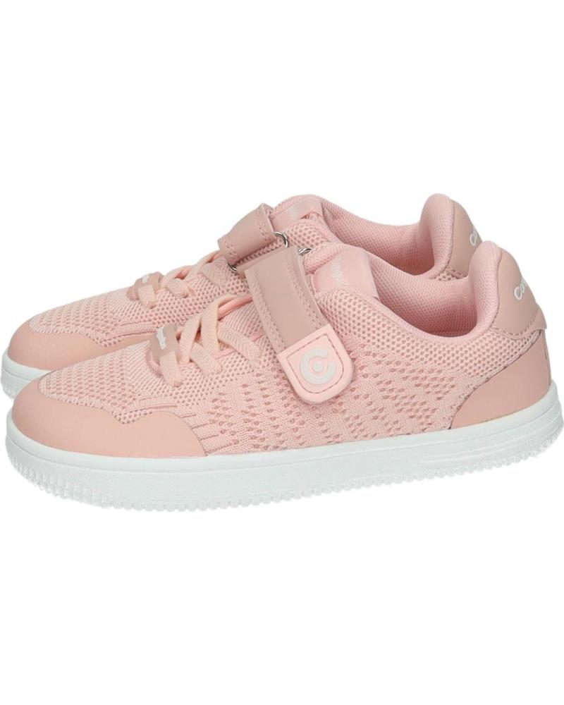 CONGUITOS ZAPATILLAS DEPORTIVAS CASUALES CON CIERRE DE VELCRO ROSA