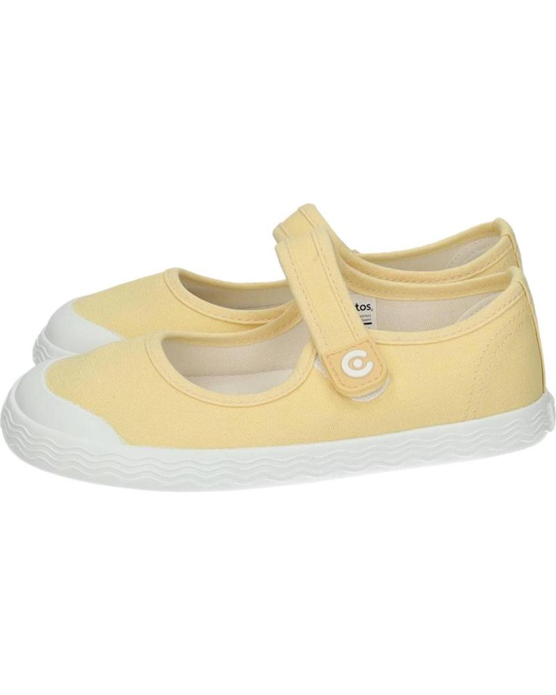 CONGUITOS MERCEDITAS DE LONA CON CIERRE DE VELCRO COSH335001 AMARILLO