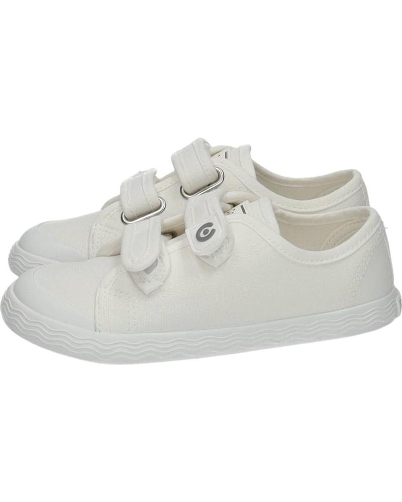 CONGUITOS ZAPATILLAS DE LONA CON CIERRE DE VELCRO MODELO 335004 BLANCO