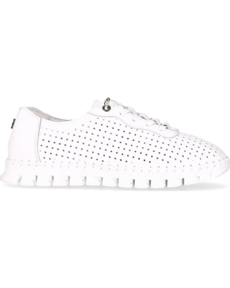 CHIKA10 ZAPATILLAS CASUAL CALADAS RE FLORES BLANCO-WHITE