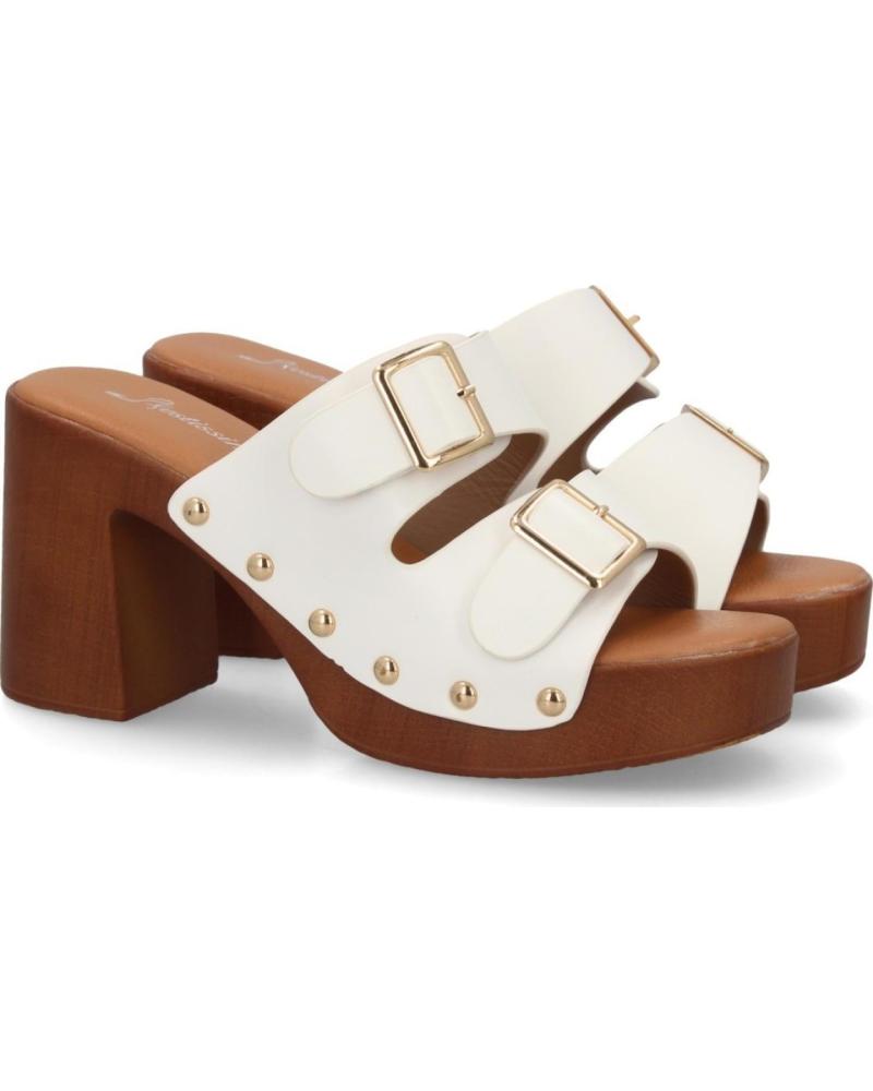 SPORT3PUNTO0 ZUECOS PLATAFORMA HEBILLAS MADERA VARIOS COLORES