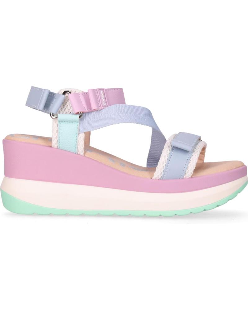 CHIKA10 SANDALIA PLATAFORMA CON TIRAS AJUSTABLES CHIKA10 ROCO 09 MULTICOLOR