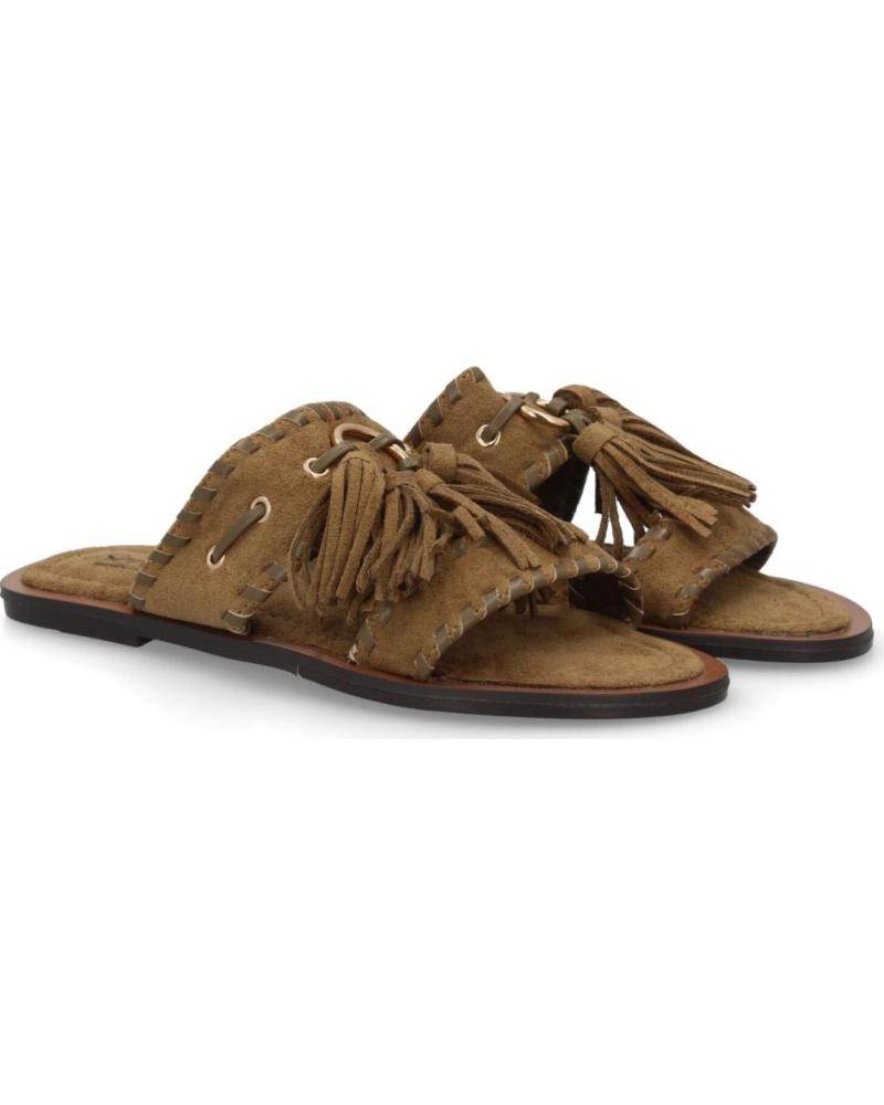 SPORT3PUNTO0 SANDALIA PLANA CON FLECOS Y DETALLE METÁLICO VARIOS COLORES