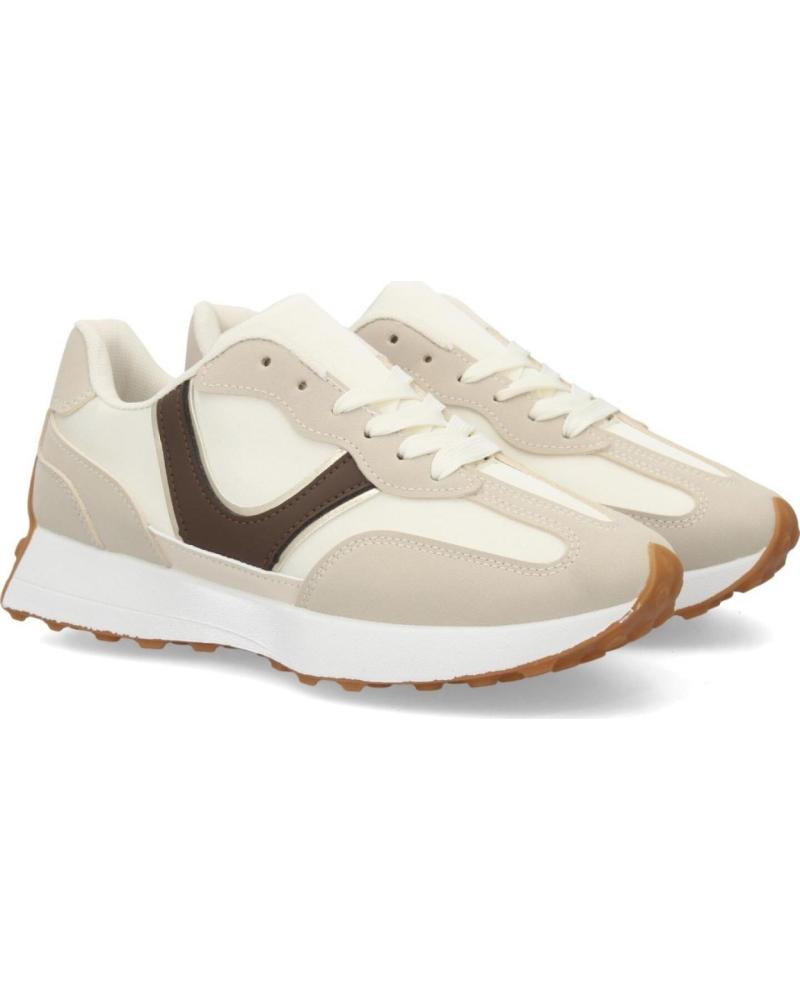 SPORT3PUNTO0 ZAPATILLAS SPORT3PUNTO0 A028 BEIGE CON DETALLES VARIOS COLORES