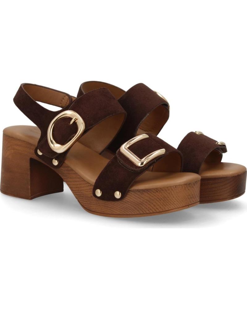 SPORT3PUNTO0 SANDALIA DE PLATAFORMA CON HEBILLAS Y ACABADO EFECTO MADERA VARIOS COLORES