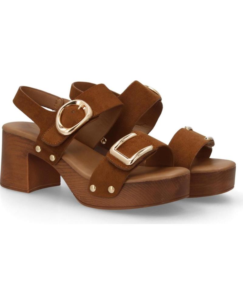 SPORT3PUNTO0 SANDALIA DE TACÓN TIPO ZUECO CON HEBILLAS DECORATIVAS YL-5A009 VARIOS COLORES