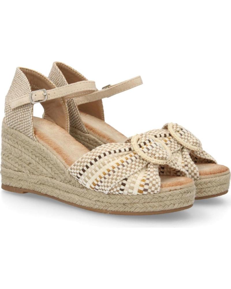 SPORT3PUNTO0 SANDALIA DE CUÑA CON DETALLE TRENZADO Y CIERRE DE HEBILLA VARIOS COLORES