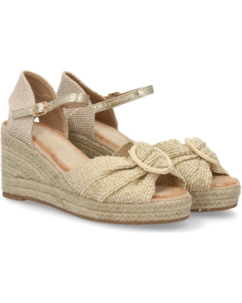 SPORT3PUNTO0 SANDALIA ALPARGATA CON CUÑA Y DETALLE DE HEBILLA VARIOS COLORES