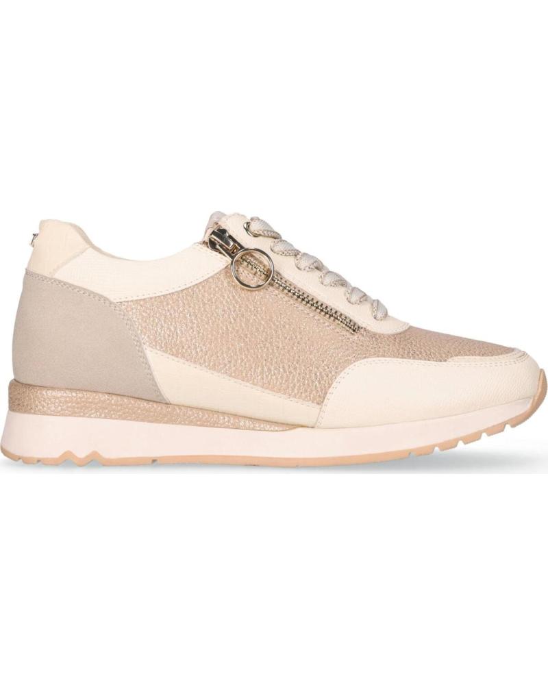 CHIKA10 ZAPATILLAS CASUAL SERENA CON CREMALLERA LATERAL BEIG-BEIGE
