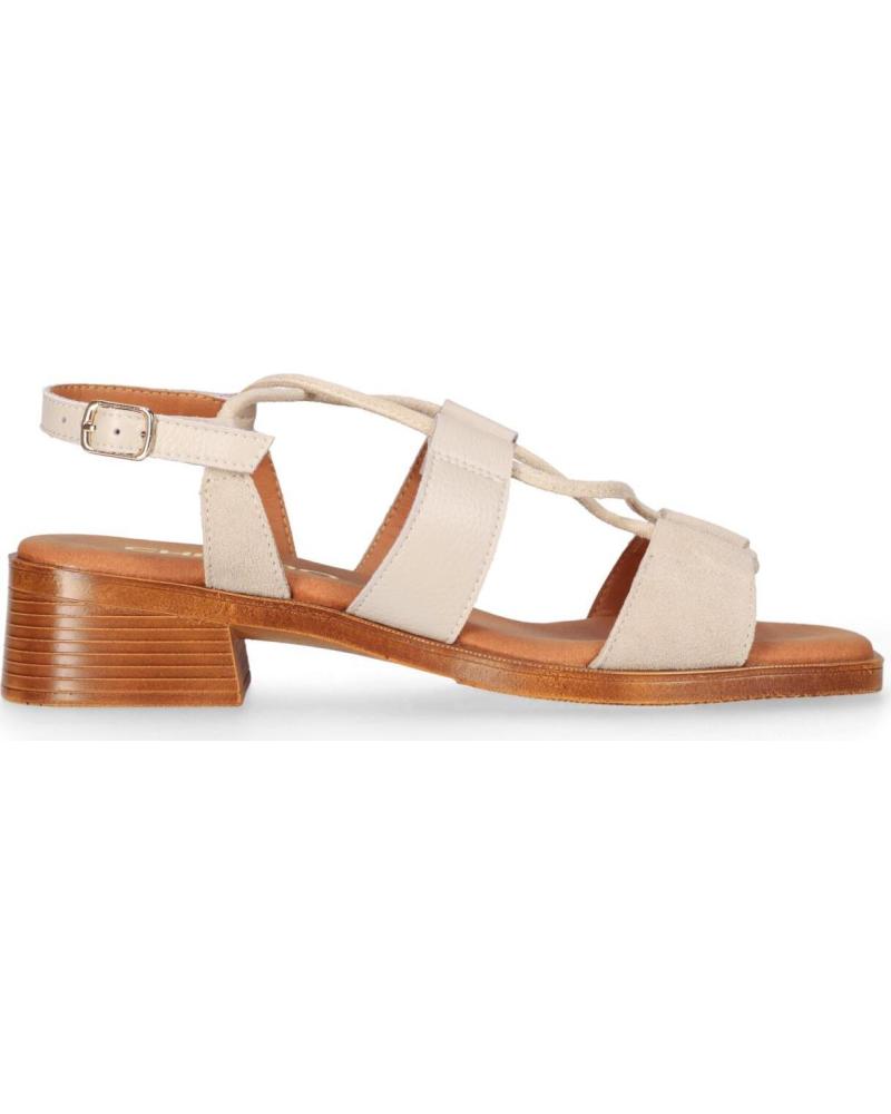 CHIKA10 SANDALIA BINKA CON TIRAS Y TACÓN BLOQUE ARENA ARENA-SAND