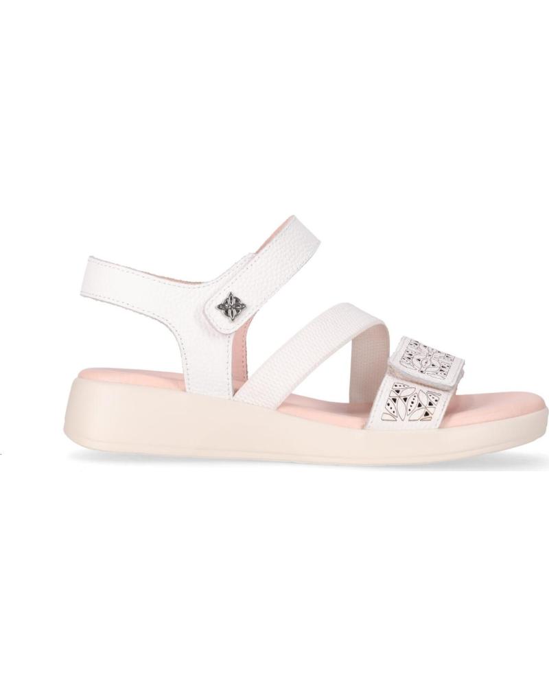 CHIKA10 SANDALIA GRANADOS 05 CON CIERRE ADHERENTE BLANCO-WHITE