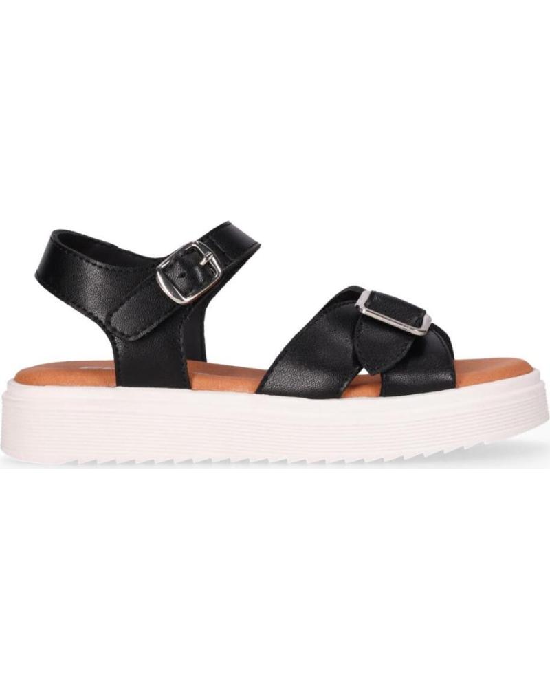 CHIKA10 SANDALIA EXPLORADOR CON HEBILLAS Y PLATAFORMA NEGRO-BLACK