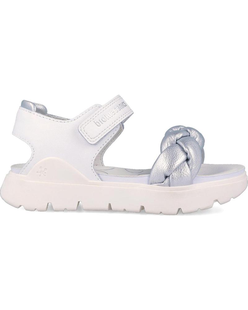 BIOMECANICS SANDALIAS BIOFLOW 262220 CON TIRA TRENZADA BLANCOPLATAB313