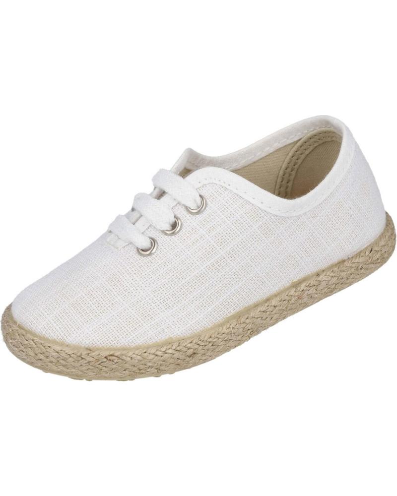 BATILAS ZAPATILLAS DE LONA CON SUELA DE YUTE BLANCO