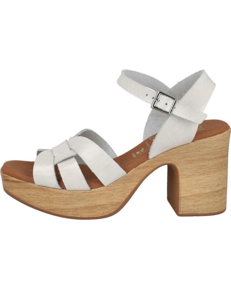 OH MY SANDALS SANDALIAS DE TACÓN CON PLATAFORMA Y CIERRE DE HEBILLA BEIGE