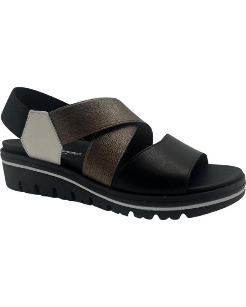 PIESANTO SANDALIA PIESANTO CON ELÁSTICOS CRUZADOS NEGRO