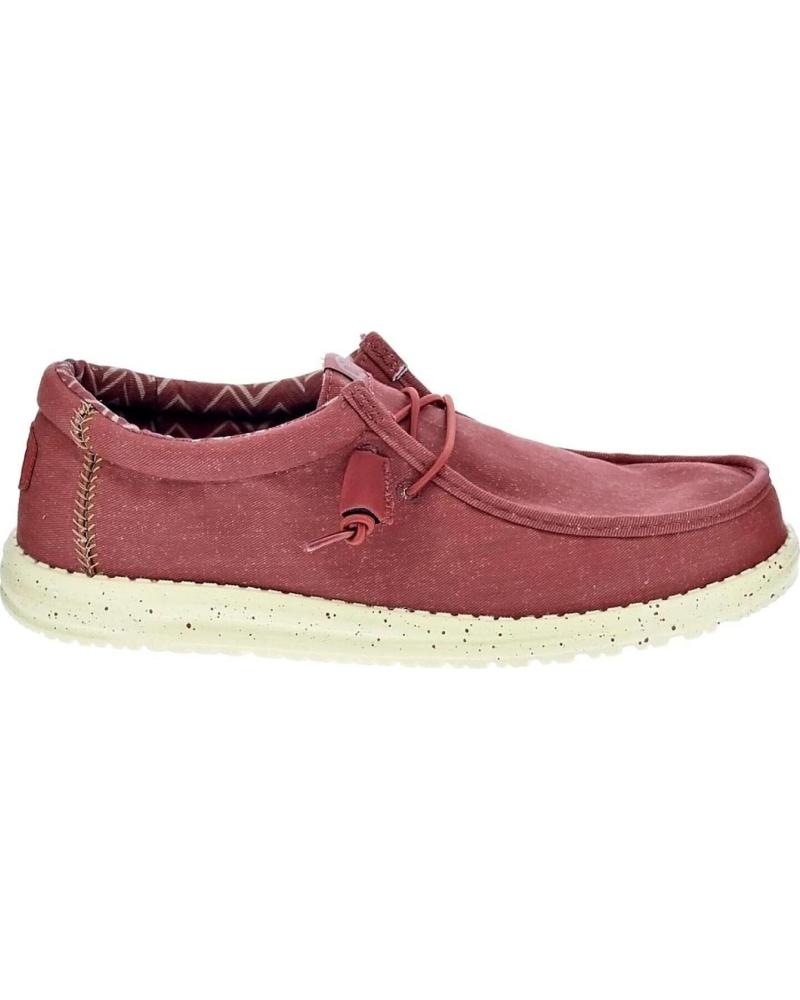 HEY DUDE ZAPATILLAS WALLY STRETCH CANVAS ROJO