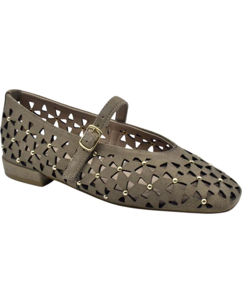 TOP3 MERCEDITAS DE PIEL CON CALADOS Y HEBILLA HUESO