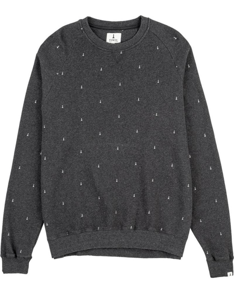 TIWEL SUDADERA TIWEL CON ESTAMPADO MOTEADO NEGRO