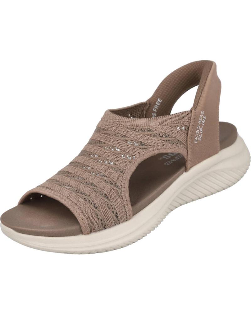 SKECHERS SANDALIAS SLIP-INS ULTRA FLEX 30 SUN WARMTH BEIG