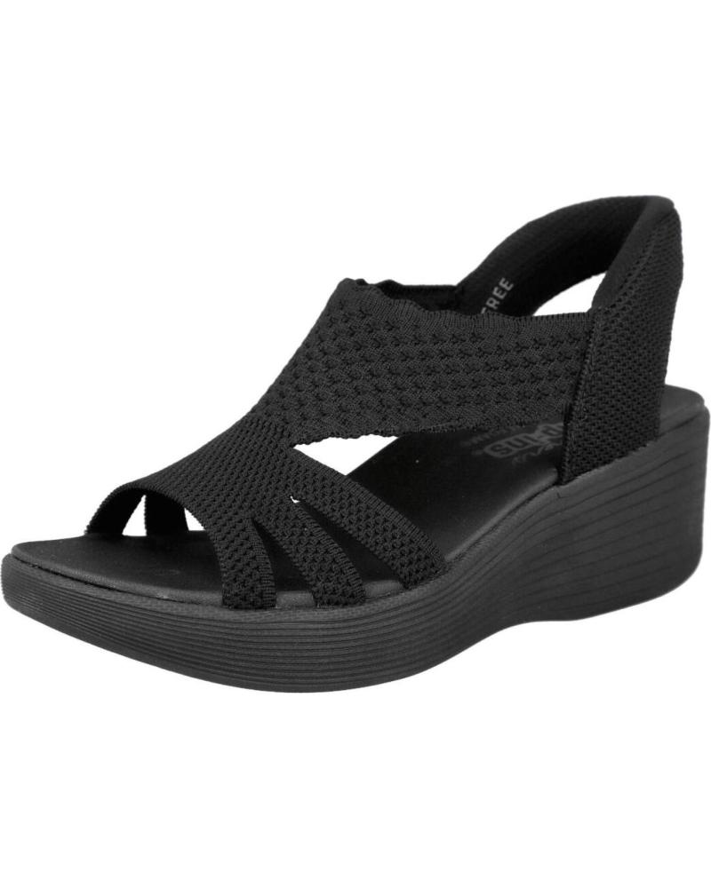SKECHERS SANDALIAS CON CUÑA 120012 NEGRO