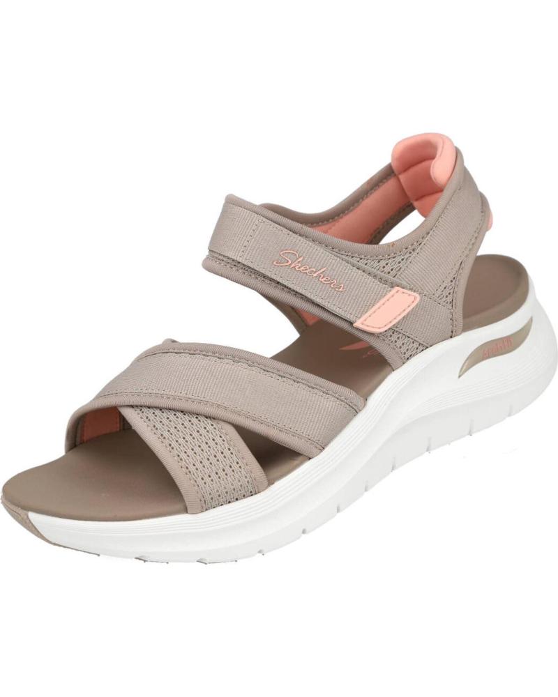 SKECHERS SANDALIAS ARCH FIT 20 FEELIN BRIGHT TAUPE TAUPE