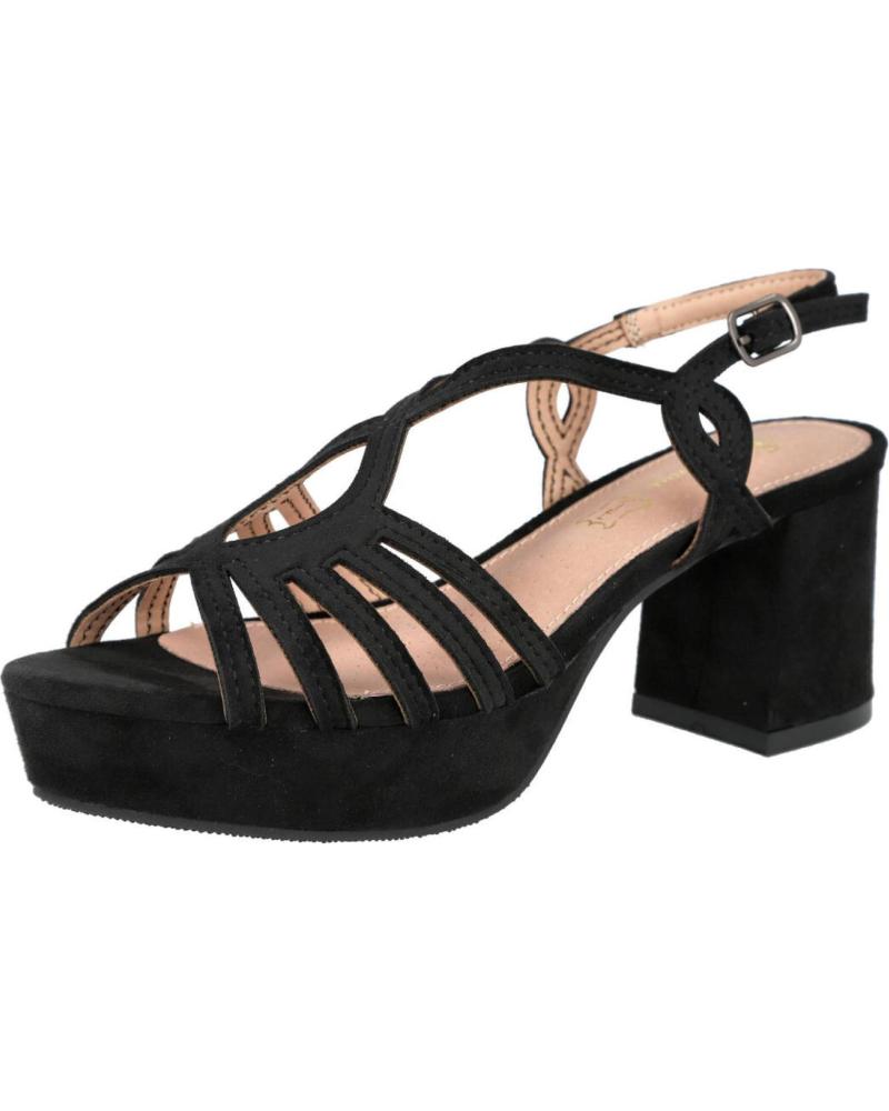 BUBBLE BOBBLE SANDALIAS DE TACÓN Y PLATAFORMA BL2622-2 NEGRO