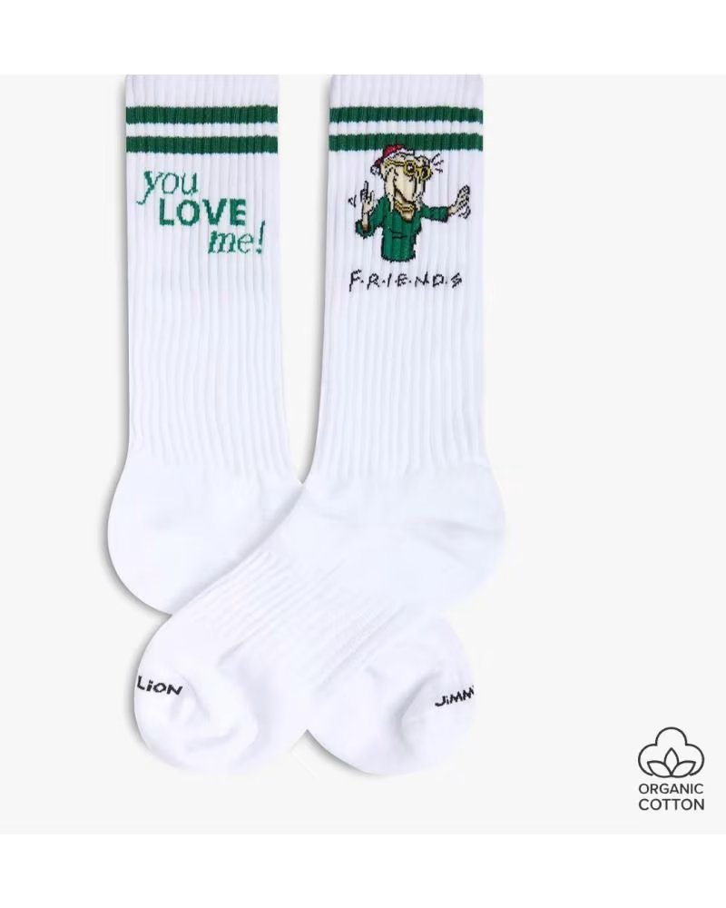 Calcetines Jimmy Lion Athletic Friends You Love Me Unisex Blanco
