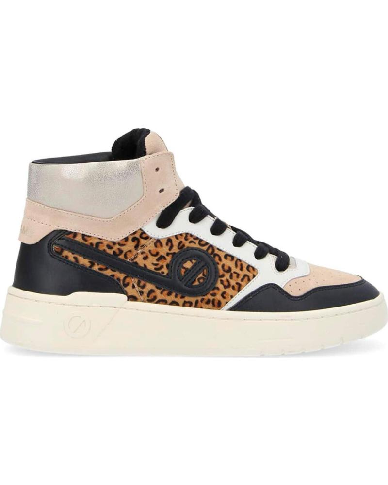 NO NAME ZAPATILLAS KELLY MID W P CON ESTAMPADO ANIMAL BROWN