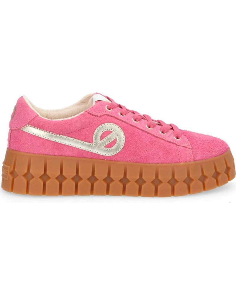 NO NAME ZAPATILLAS PLAY HAIRY SUEDE CON SUELA TRACK FUSCHIA