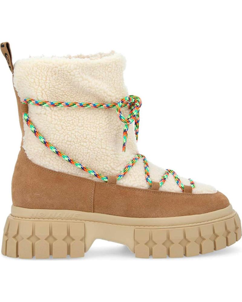 NO NAME BOTAS DE NIEVE GRAVITEE CON DETALLE DE CADENA Y FORRO DE BORREGO DOVE-GOLD
