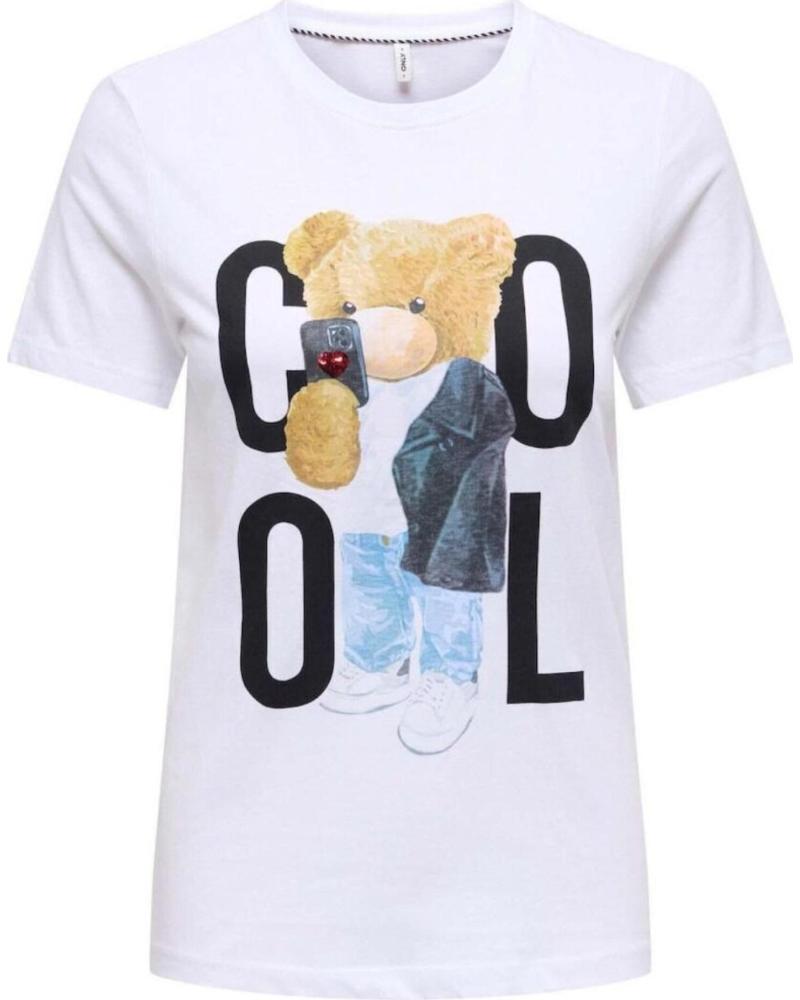 ONLY CAMISETA CON ESTAMPADO DE OSO Y TEXTO COOL VARIOS COLORES